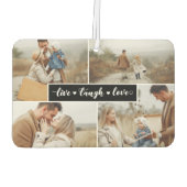 ライブ笑いラブブラックフォトコラージュ カーエアーフレッシュナー (裏面)