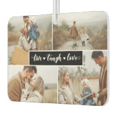 ライブ笑いラブブラックフォトコラージュ カーエアーフレッシュナー (左)