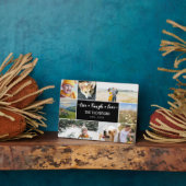 ライブ笑いラブブラックフォトコラージュ フォトプラーク (側面)