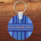 ライブ笑いラブブルーマザーズデイキーチェーン キーホルダー (正面)