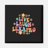 ライブ笑いレクサプログルービーメンタルヘルスセラピスト マグネット (正面)