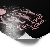 ライブ笑いレズビアンラクーンレズLGBTQプライド フォトプリント            (角)