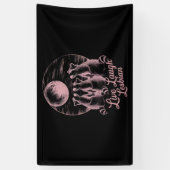 ライブ笑いレズビアンラクーンレズLGBTQプライド 横断幕 (縦)