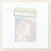 ライブ笑いレズビアン ガラスコースター (裏面)