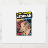 ライブ笑いレズビアン ビールラベル (シングルラベル)