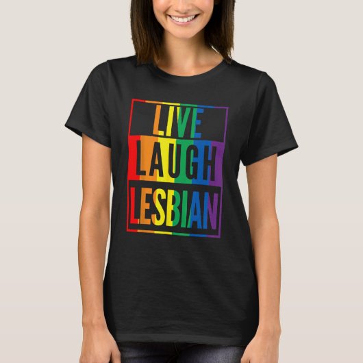 ライブ笑いレズビアン Tシャツ (正面)