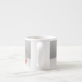 ライブ笑い大笑い口かわいいエスプレッソマグ エスプレッソカップ (裏面)