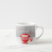 ライブ笑い大笑い口かわいいエスプレッソマグ エスプレッソカップ (右)