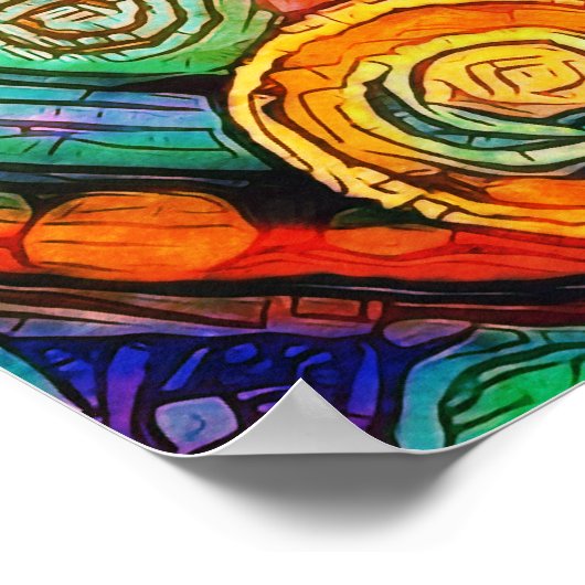 ライブ笑い学おもしろいカラフル教室 ポスター (角)