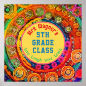 ライブ笑い学おもしろいカラフル教室 ポスター (正面)