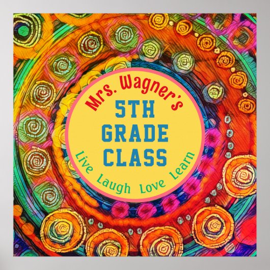 ライブ笑い学おもしろいカラフル教室 ポスター (正面)