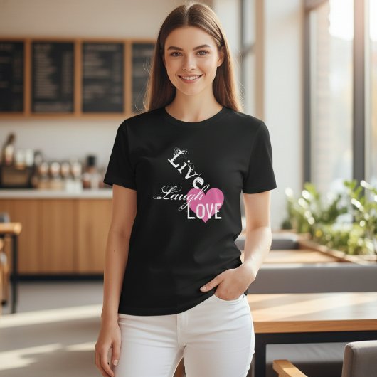 ライブ笑い引用文タイポグラフィ Tシャツ