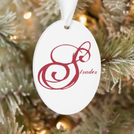 ライブ笑い恋をバックにした「ストラダー」オーナメント オーナメント