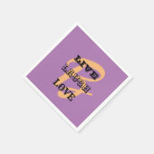 ライブ笑い愛インティナルパープルモダン紙 スタンダードカクテルナプキン (角)