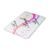 ライブ笑い愛カラフル渦巻きバスマット バスマット (アングル)