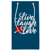 ライブ笑い愛バレンタインカリグラフィー | ギフトバッグ (裏面)