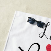 ライブ笑い愛ベルギーマリノワビーチタオル ビーチタオル (インサイチュ)