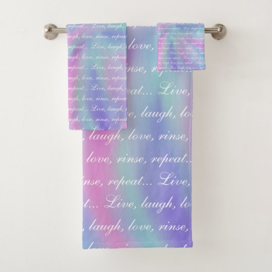 ライブ笑い愛リンス人魚レインボー バスタオルセット (インサイチュ)