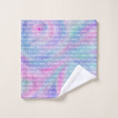 ライブ笑い愛リンス人魚レインボー バスタオルセット (ウォッシュタオル)