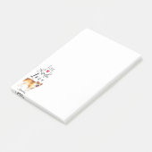 ライブ笑いLove a bulldog Post-it Notes ポストイット (アングル)