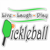 ライブ笑遊いPickleball シール (正面)