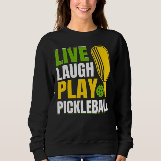ライブ笑遊いPickleball スウェットシャツ (正面)