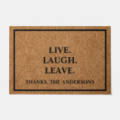 ライブ笑離れいカスタムの内向的なおもしろい表現 ドアマット (正面)