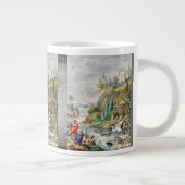 ライブ自然絵画アート専門マグカップ ジャンボコーヒーマグカップ (右)