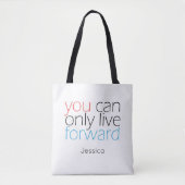 ライブ転送 |モチベーション引用文とタイポグラフィ トートバッグ (正面)