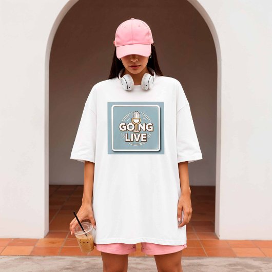 ライブ配信開始 - コンテンツクリエイター Tシャツ