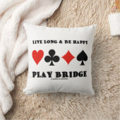 ライブ長&ハッピン遊グブリッジ（4枚のカードスーツ） クッション (ブランケット)