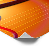 ライブ音楽のスローガンカラフル ポスター (角)