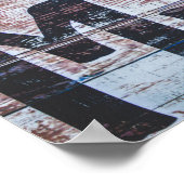 ライブ音楽みすぼらしいシックな看板ポスター ポスター (角)