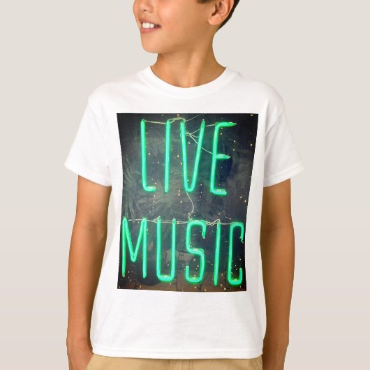 ライブ音楽 Tシャツ (正面)