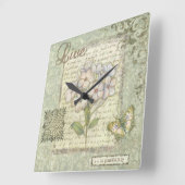 ライブ スクエア壁時計 (傾斜)