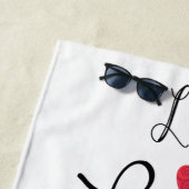 ライブ・ブラフ・ラブ・ア・ブラック・ラボ ビーチタオル (インサイチュ)