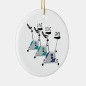 ライブ·ラブ·スピン セラミックオーナメント (右)
