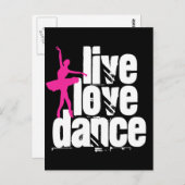 ライブ、ラブ、ダンスバレリーナ ポストカード (正面/裏面)