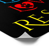 ライブ、愛と救助とペットの養子縁組ポスター ポスター (角)