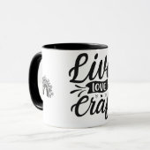 ライブ、愛、クラフト – マグカップ (正面左)