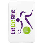 ライブ。愛.サーブ。 マグネット (縦)