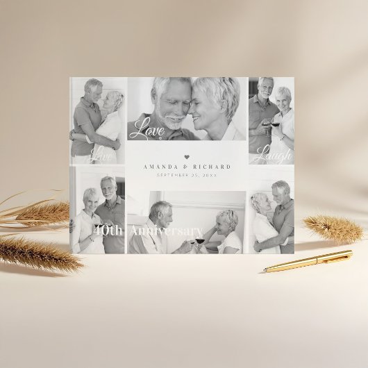 ライブ、愛、笑いブラック&ホワイト写真記念日 ゲストブック