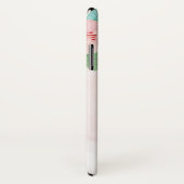 ライブ、愛、笑いボホフローラ水色デザイン Case-Mate iPhoneケース (裏面/右)