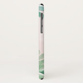 ライブ、愛、笑いボホフローラ水色デザイン Case-Mate iPhoneケース (裏面/左)