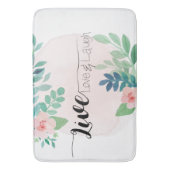 ライブ、愛、笑いボホフローラ | バスマット (正面縦)