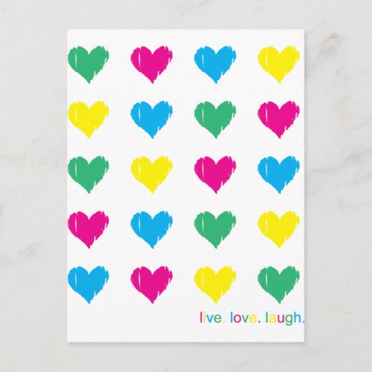 ライブ。愛.笑え。 ポストカード (正面)