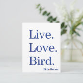 ライブ。愛.鳥。 ポストカード (スタンド正面)