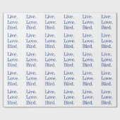 ライブ。愛.鳥。 ラッピングペーパー (フラット)