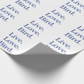 ライブ。愛.鳥。 ラッピングペーパー (角)