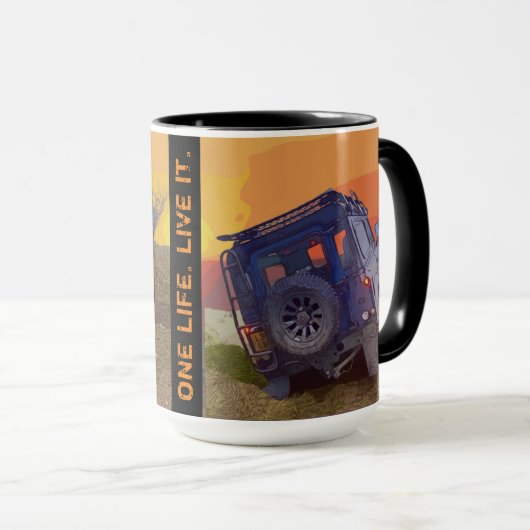 ライブ。生きろ。マグ マグカップ (正面右)